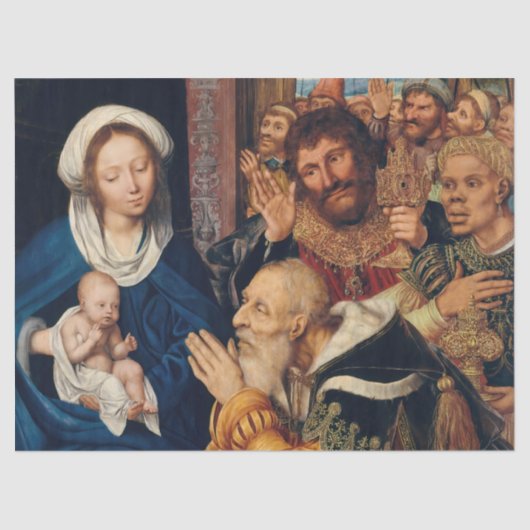 Quentin Matsys – マグィの崇拝 薄葉紙 (正面)