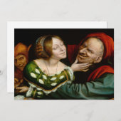 Quentin Matsys – 一致した恋人 サンキューカード (正面/裏面)