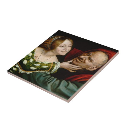 Quentin Matsys – 一致した恋人 タイル (側面)