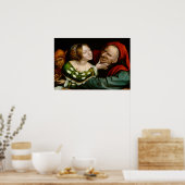 Quentin Matsys – 一致した恋人 ポスター (キッチン)