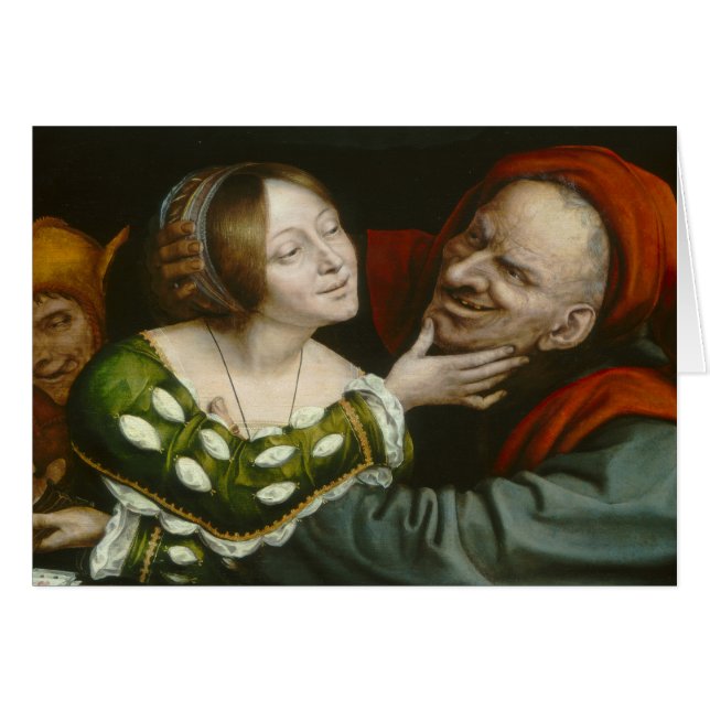 Quentin Matsys – 不適合の恋人 (正面横)