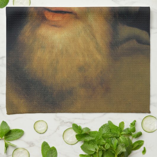 Quentin Matsys – 老人の頭 キッチンタオル (折り畳み)