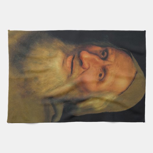 Quentin Matsys – 老人の頭 キッチンタオル (横)