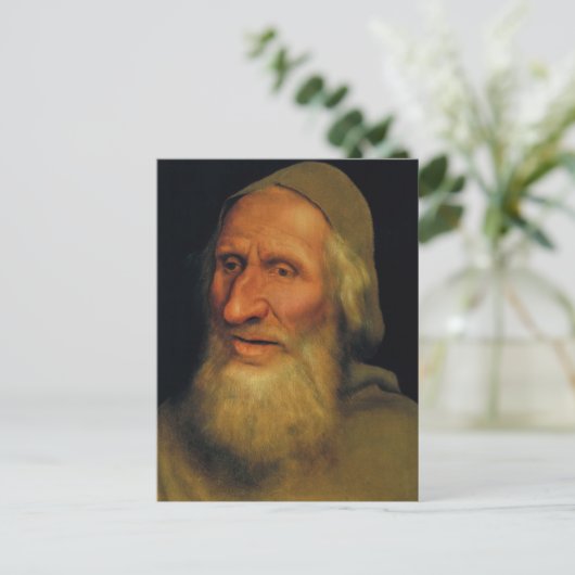 Quentin Matsys – 老人の頭 ポストカード (スタンド正面)