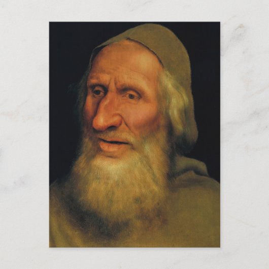 Quentin Matsys – 老人の頭 ポストカード (正面)