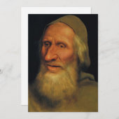 Quentin Matsys – 老人の頭 招待状 (正面/裏面)