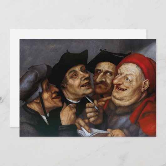 Quentin Matsys – 購買契約 招待状 (正面/裏面)