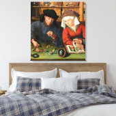 Quentin Matsys – 金貸し手とその妻 キャンバスプリント (インサイチュ (寝室))