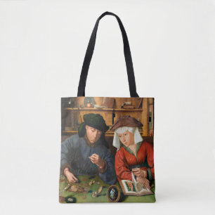 Quentin Matsys – 金貸し手とその妻 トートバッグ