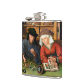 Quentin Matsys – 金貸し手とその妻 フラスク (左)