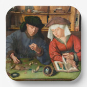 Quentin Matsys – 金貸し手とその妻 ペーパープレート (正面)