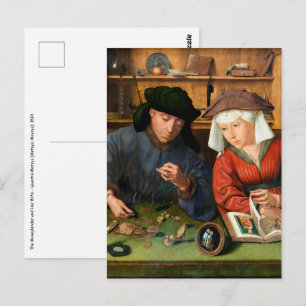 Quentin Matsys – 金貸し手とその妻 ポストカード
