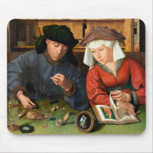 Quentin Matsys – 金貸し手とその妻 マウスパッド