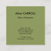 Quentin Matsys - Moneylender & His Wife - QR Code スクエア名刺 (裏面)