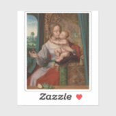 Quentin Metsys -マドンナ・オブ・ザ・さくらんぼ シール (シート)