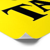 Quentin Taran書によって血痕が付けられ、指示された ポスター (角)