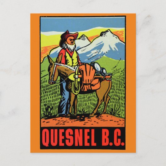 Quesnel British Columbia，カナダのはがき ポストカード (正面)