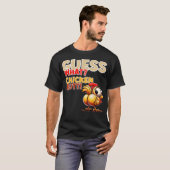 Quess What Chicken Butt Funny Chicken Butt Kids Bo Tシャツ (正面フル)