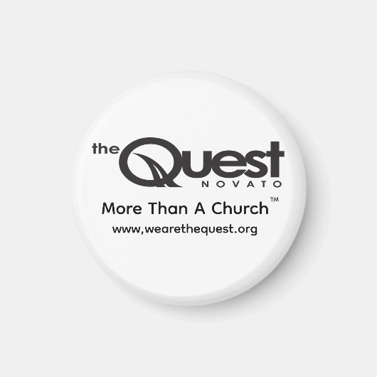 Quest 2" サークルマグネット マグネット (正面)