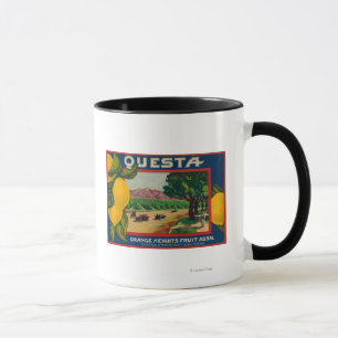 QuestaレモンLabelCorona、カリフォルニア マグカップ
