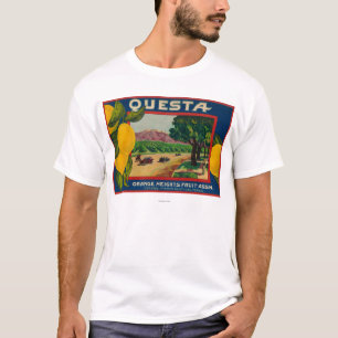 QuestaレモンLabelCorona、カリフォルニア Tシャツ