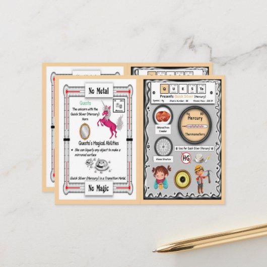 Questa – マーキュリーホルンユニコーンゲームカード ポストカード (正面/裏面インサイチュ)