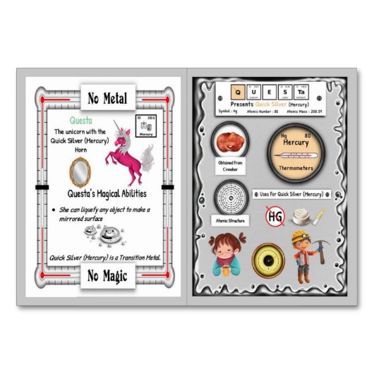 Questa – マーキュリーホルンユニコーン取引カード テーブルナンバー (正面)