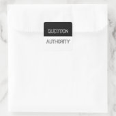 Question Authorityステッカー スクエアシール (バッグ)