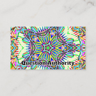 Question Authority(単語を変更できる) 名刺