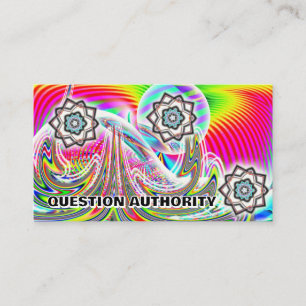 QUESTION AUTHORITY (単語を変更できる) 名刺