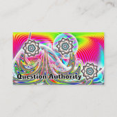 Question Authority ( you may change the words ) 名刺 (正面)