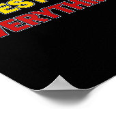 Question Everything Bold Tygraphy Graphic  ポスター (角)