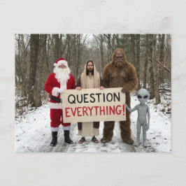 Question Everything Postcard ポストカード