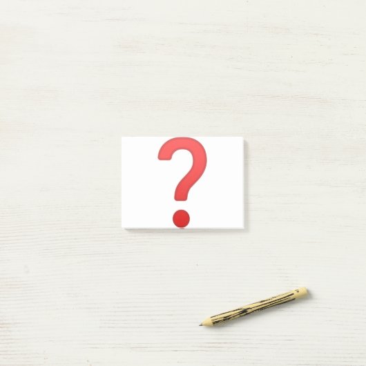 Question Mark ポストイット (デスク上)