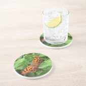 Question Mark Butterfly on Lantana コースター (側面)