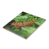 Question Mark Butterfly on Lantana タイル (側面)