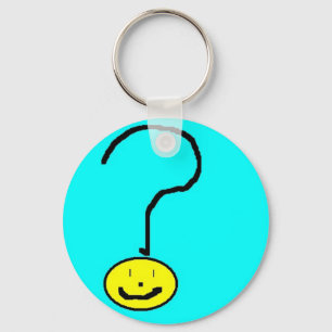 question mark emoji, digital art by kids :) キーホルダー