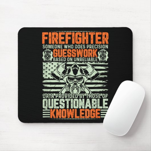 Questionable Knowledge Fireman Gift Proud Firefigh マウスパッド (マウス)