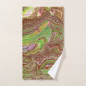 Questions 1 Wild Green Maroon Bath Towels バスタオルセット (ハンドタオル)