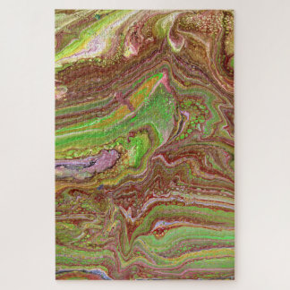 Questions 1 Wild Green Maroon Puzzle ジグソーパズル