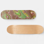 Questions 1 Wild Green Maroon Skateboard Deck スケートボード (横)