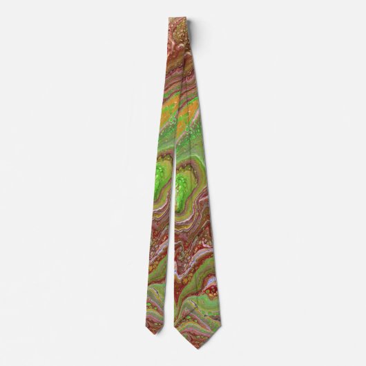 Questions 1 Wild Green Maroon Tie ネクタイ (裏面)