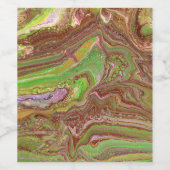 Questions 1 Wild Green Maroon Wine Bottle Label ワインラベル (シングルラベル)