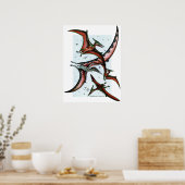 Quetz among Pterosaurs Print ポスター (キッチン)