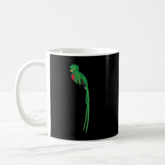 Quetzal Guatemala Chapin Antigua Guate Tikal Peten コーヒーマグカップ (左)