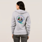 Quetzal Love, Hecho en Costa Rica Women's Hoodie パーカ (裏面フル)