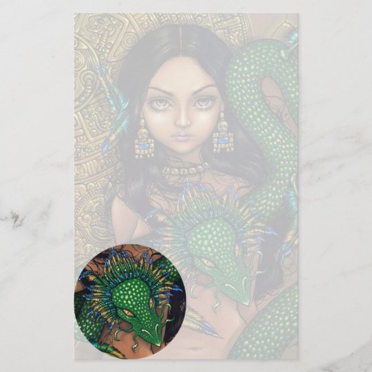 "Quetzalcoatlの尼僧"の文房具 便箋 (正面)