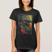Quetzalcoatl Aztec God Feathered Serpent Kukulkan Tシャツ (正面)