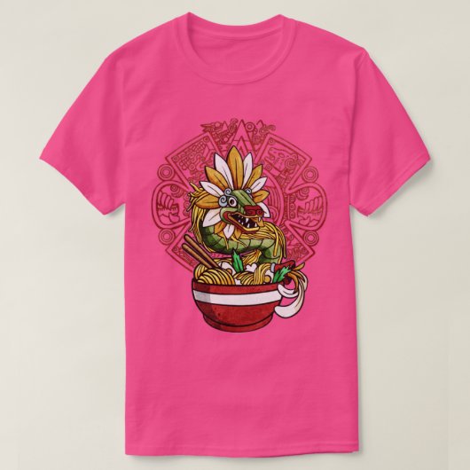 Quetzalcoatl Aztec Serpent Mayan Ramen Noodles Tol Tシャツ (デザイン正面)