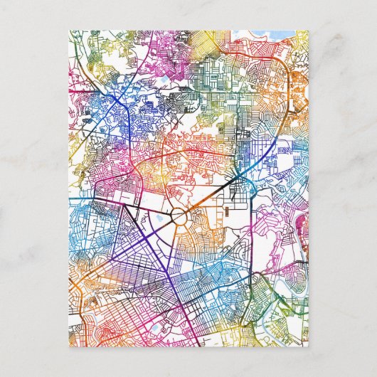 Quezon City Philippines Map ポストカード (正面)